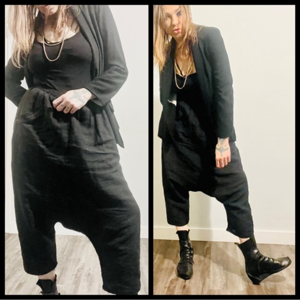 LINEN HAREM PANTS